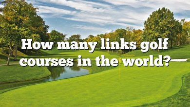 How many links golf courses in the world?