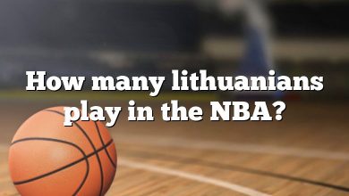 How many lithuanians play in the NBA?