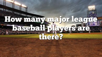 How many major league baseball players are there?