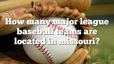 How many major league baseball teams are located in missouri?