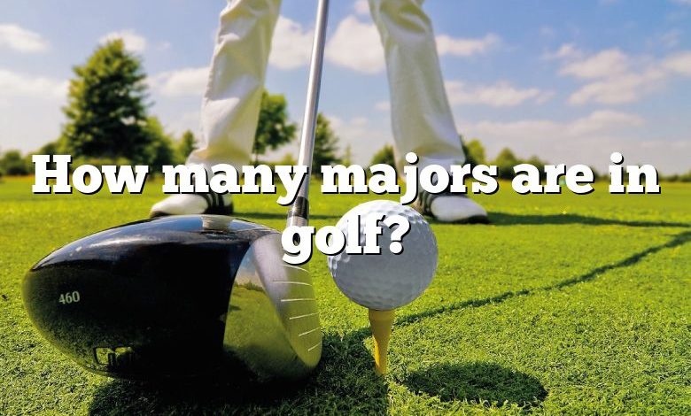 How many majors are in golf?