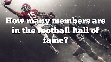 How many members are in the football hall of fame?
