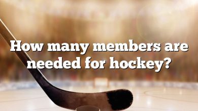 How many members are needed for hockey?