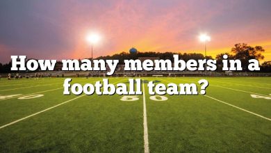 How many members in a football team?