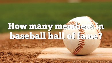 How many members in baseball hall of fame?