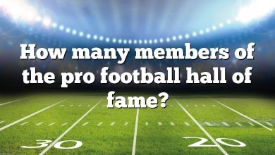 How many members of the pro football hall of fame?