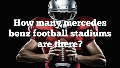 How many mercedes benz football stadiums are there?