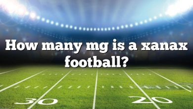 How many mg is a xanax football?
