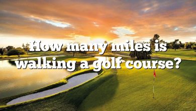 How many miles is walking a golf course?