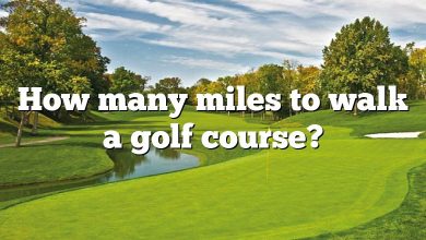 How many miles to walk a golf course?