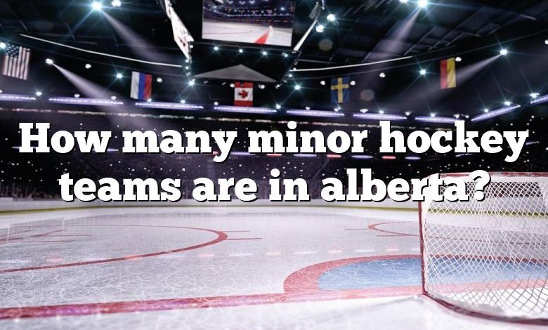 How many minor hockey teams are in alberta?