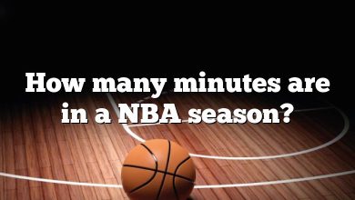 How many minutes are in a NBA season?
