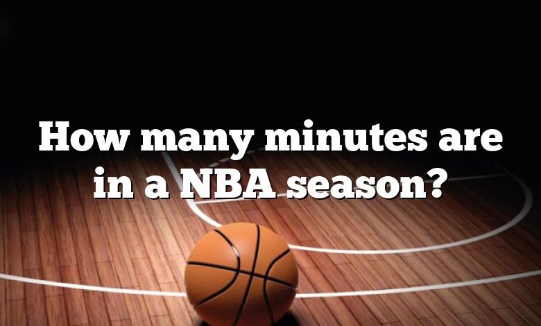 How many minutes are in a NBA season?