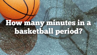 How many minutes in a basketball period?