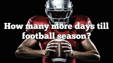 How many more days till football season?