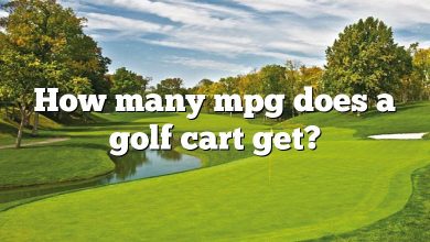 How many mpg does a golf cart get?