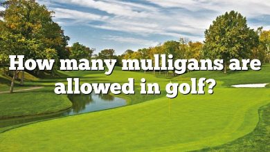 How many mulligans are allowed in golf?