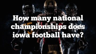 How many national championships does iowa football have?