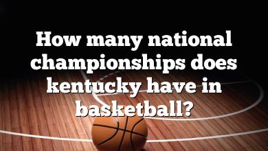 How many national championships does kentucky have in basketball?