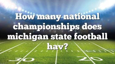 How many national championships does michigan state football hav?