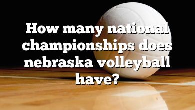 How many national championships does nebraska volleyball have?