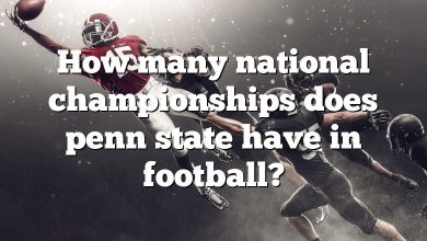 How many national championships does penn state have in football?