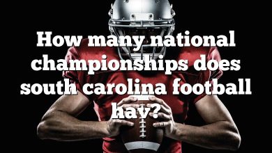 How many national championships does south carolina football hav?
