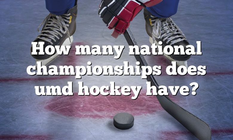 How many national championships does umd hockey have?