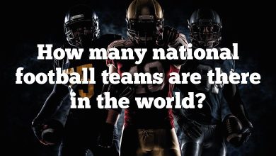 How many national football teams are there in the world?