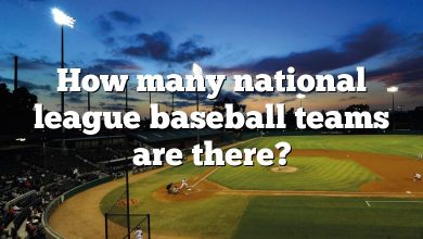 How many national league baseball teams are there?