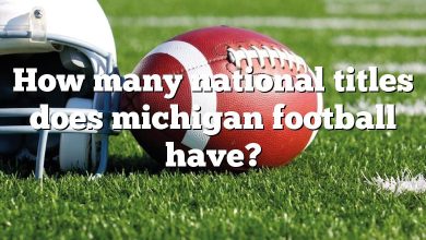 How many national titles does michigan football have?