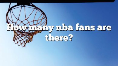 How many nba fans are there?