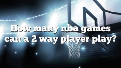 How many nba games can a 2 way player play?