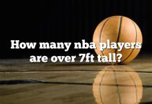 How many nba players are over 7ft tall?