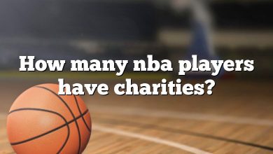 How many nba players have charities?