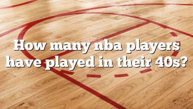 How many nba players have played in their 40s?