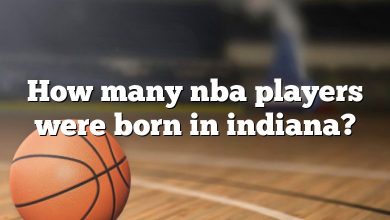 How many nba players were born in indiana?