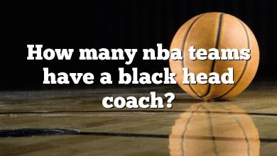 How many nba teams have a black head coach?