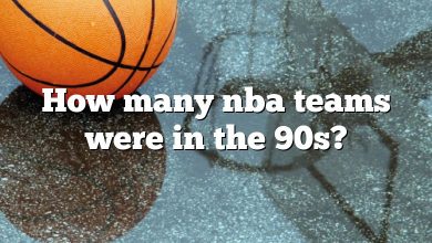 How many nba teams were in the 90s?