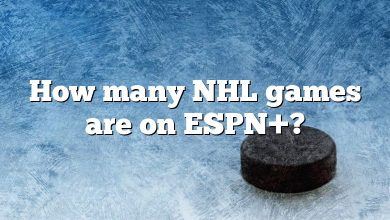 How many NHL games are on ESPN+?