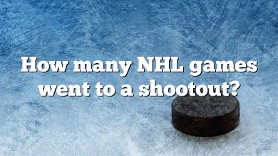 How many NHL games went to a shootout?