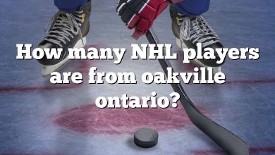 How many NHL players are from oakville ontario?
