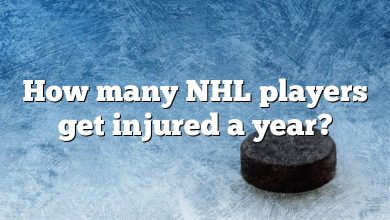 How many NHL players get injured a year?