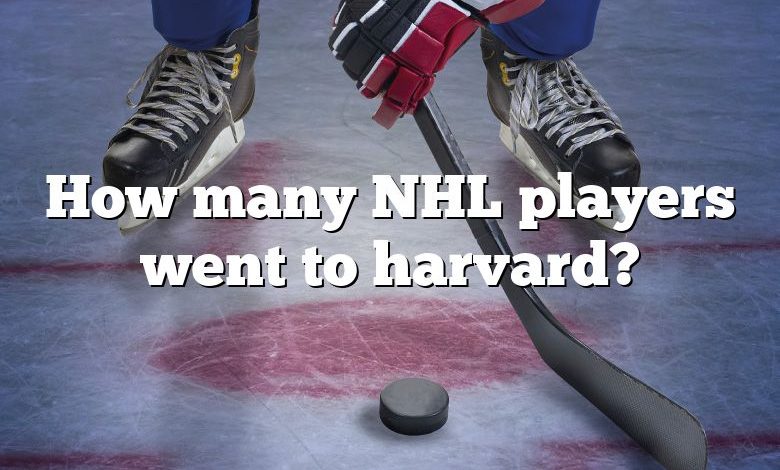 How many NHL players went to harvard?
