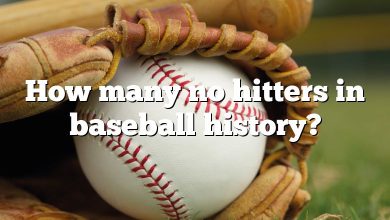 How many no hitters in baseball history?