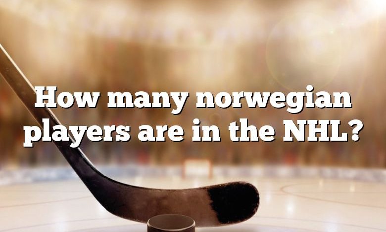 How many norwegian players are in the NHL?