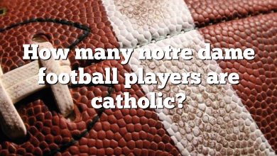 How many notre dame football players are catholic?