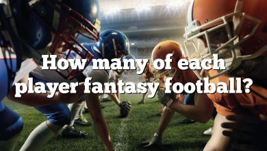 How many of each player fantasy football?