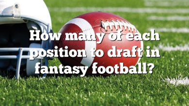 How many of each position to draft in fantasy football?