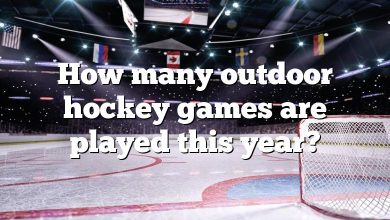 How many outdoor hockey games are played this year?